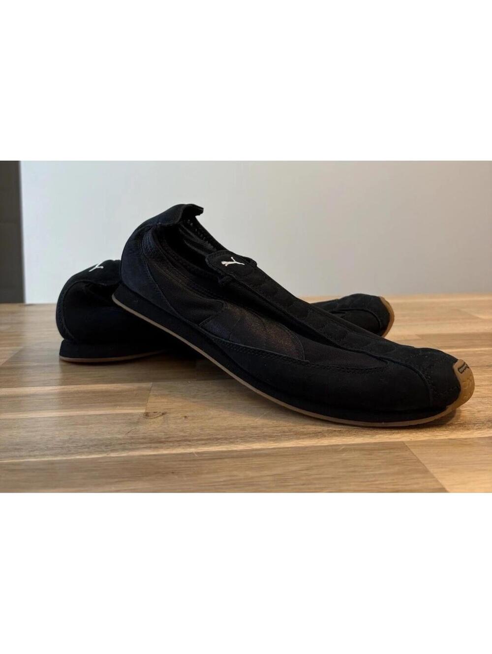 Puma Women’s Mahanuala Indoor Yoga Shoes Slip On Sneakers Sz 9.5 Black Mesh